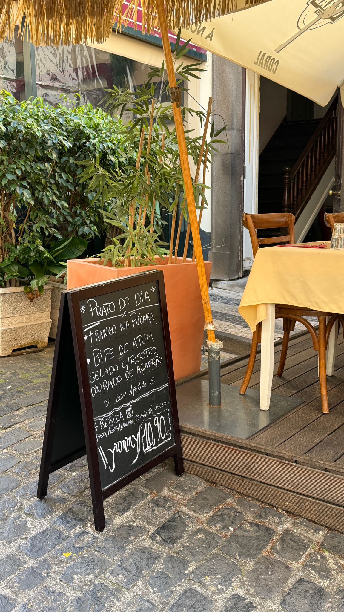 Prato do menu Coachella